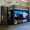 90*200 cm, podkrovná posteľ, 2 zásuvky, otvorená skriňa, Náhľad obrázku produktu 8