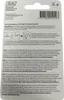 The back of a product package with text and diagrams. Produktbild-Vorschau