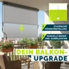 tillvex® Senkrechtmarkise 160x250 cm Grau für Außen- und Produktbild-Vorschau 2
