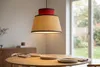 Lampa wisząca Alpinaluz NARA z rattanu i czerwonej tkaniny, Podgląd zdjęcia produktu 11