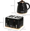 HOMCOM Wasserkocher Toaster Set mit 1,7L Wasserkocher 4 Produktbild-Vorschau 3