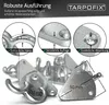 Tarpofix® Dreiloch Planenhaken mit Öse inkl. Nieten (10 Produktbild-Vorschau 2