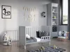 Dětská Postýlka Bílá Dřevo120 x 60 cm + Pěnová Matrace Aloe Náhled obrázku produktu 3