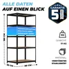 ALL Premium Schwerlastregal 180x90x60 cm Schwarz - 1250kg Produktbild-Vorschau 7