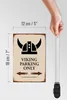 Holzschild Spruch 12x18cm Viking Parking only all others Produktbild-Vorschau 6