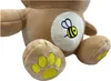 Kuscheltier Bär 25 cm mit Mütze braun-gelb – Weiches Produktbild-Vorschau 4