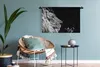 MuchoWow® Wandteppich Wandbehang Löwe - Profil - Schwarz - Produktbild-Vorschau 5