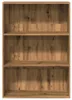 vidaXL Artisan dubová knižnica 80x30x114 cm materiál na Náhľad obrázku produktu 4