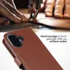 Selencia Echtleder Klapphülle iPhone 16 - lichtbruin Produktbild-Vorschau 2