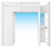 Lit mezzanine 90 x 200 cm avec 4 tiroirs, armoire de Voir les images du produit 11