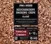 PINI 15 Kg Räucherchips Kirsche 6-12 mm Smoking Chips Produktbild-Vorschau 1