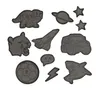 Step by Step Reflektierendes Sticker-Set Black Produktbild-Vorschau 1