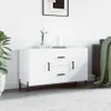vidaXL Kredens biały 100x36x60 cm Materiał drewnopochodny Podgląd zdjęcia produktu 1