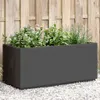 vidaXL Bac à plantes gris foncé 80x36x35 cm PP Voir les images du produit 2