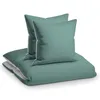 A stack of bedding, including a duvet cover and two pillowcases, is shown against a white background. Produktbild-Vorschau