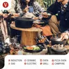 Victoria 38847 Dutch Oven Induktion Gusseisen Eingebrannte Produktbild-Vorschau 4