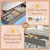 A collage showing two different bed storage solutions, one with large under-bed storage and another with smaller drawers, with text highlighting the pros and cons. Náhľad obrázku produktu