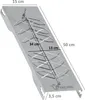 A silver metal grill accessory with dimensions indicated by lines and text. Náhľad obrázku produktu