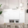 Zapatero Merax, estante para zapatos con 4 puertas y 2 Vista previa de la imagen del producto 1