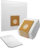 A collection of white vacuum cleaner bags with brown cardboard inserts. Produktbild-Vorschau