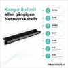 ProfiPatch Cat6a Patchpanel 19 Zoll Verteilerfeld 24 Port Produktbild-Vorschau 4