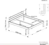 TUGA-Holztech Pfostenbett (Fichte) "Daybett" Massivholz 180 Produktbild-Vorschau 4