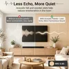 Ikodm 6-delige set akoestische panelen, 120x60 cm, wit Productafbeelding-voorbeeld 5