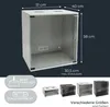 Serverschrank 19 Zoll unmontiert HMF 65700 12 HE Lichtgrau Produktbild-Vorschau