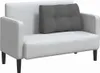 vidaXL Rücken Kissen Dunkelgrau 80 x 24 x 50 cm Stoff Produktbild-Vorschau 3
