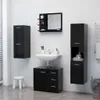 vidaXL Specchio da bagno nero 60x10,5x45 cm Materiale a Anteprima dell’immagine prodotto 7