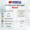 Profi Schwerlastregal BISON | HxBxT 200x200x60cm | 4 Produktbild-Vorschau 8