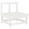 vidaXL 8-tlg. Garten-Lounge-Set Weiß Massivholz Kiefer Produktbild-Vorschau 4