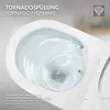 LuxeBath Spülrandloses Wand Hänge-WC mit Bidet-Funktion, Produktbild-Vorschau 5