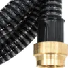 vidaXL Tubo di aspirazione con raccordi in ottone nero 1,1" Anteprima dell’immagine prodotto 1