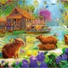 Rompecabezas Educa Capybara Dorf, 500 piezas, multicolor. Vista previa de la imagen del producto 2