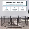 IvoQ Puppyren – Recinto per cani – 8 pannelli – 60 cm di Anteprima dell’immagine prodotto 2
