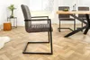 2er Set Freischwinger MENGA taupe-grau Industrial-Look Produktbild-Vorschau 3