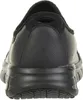 The back view of a black Skechers work shoe. Produktbild-Vorschau