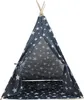 Aga4Kids Dětské Teepee Hvězdy Tmavě modrá Náhled obrázku produktu 1