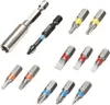 A collection of screwdriver bits and a magnetic bit holder. Produktbild-Vorschau