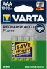 A retail package of Varta AAA rechargeable batteries. Produktbild-Vorschau