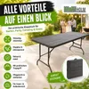 Buffettisch Klapptisch 180 x 75 cm Holzoptik klappbar Produktbild-Vorschau 7