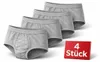 Herren Slip Unterhose 4er Pack aus 100 % Baumwolle mit Produktbild-Vorschau 1