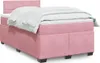 vidaXL Boxspringbett mit Matratze Rosa 120x200 cm Samt Produktbild-Vorschau 2