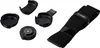 A collection of Polar OH1 optical heart rate sensor accessories, including a chest strap, charging clip, and mounting bases, laid out on a white background. Náhled obrázku produktu
