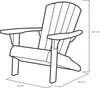 Keter, Gartenstuhl, Sandfarben, Adirondack Troy, 85x80x96,5 Produktbild-Vorschau 6