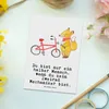 Mr. & Mrs. Panda Ansichtskarte Zweirad Mechaniker Herz - Produktbild-Vorschau 2
