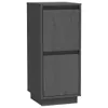 vidaXL Sideboards 2 Stk. Grau 31,5x34x75 cm Massivholz Produktbild-Vorschau 4