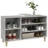 vidaXL Schuhregal Betongrau 102x36x60 cm Holzwerkstoff - Produktbild-Vorschau 5