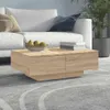 vidaXL Konferenční stolek Sonoma Dub 90x60x31 cm Materiál Náhled obrázku produktu 2